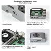 Custodia Shadow per scheda madre con ventola di raffreddamento PWM Custodia protettiva Efficiente dissipazione del calore Resistente alla corrosione Custodia ABS Shadow per Raspberry pi5