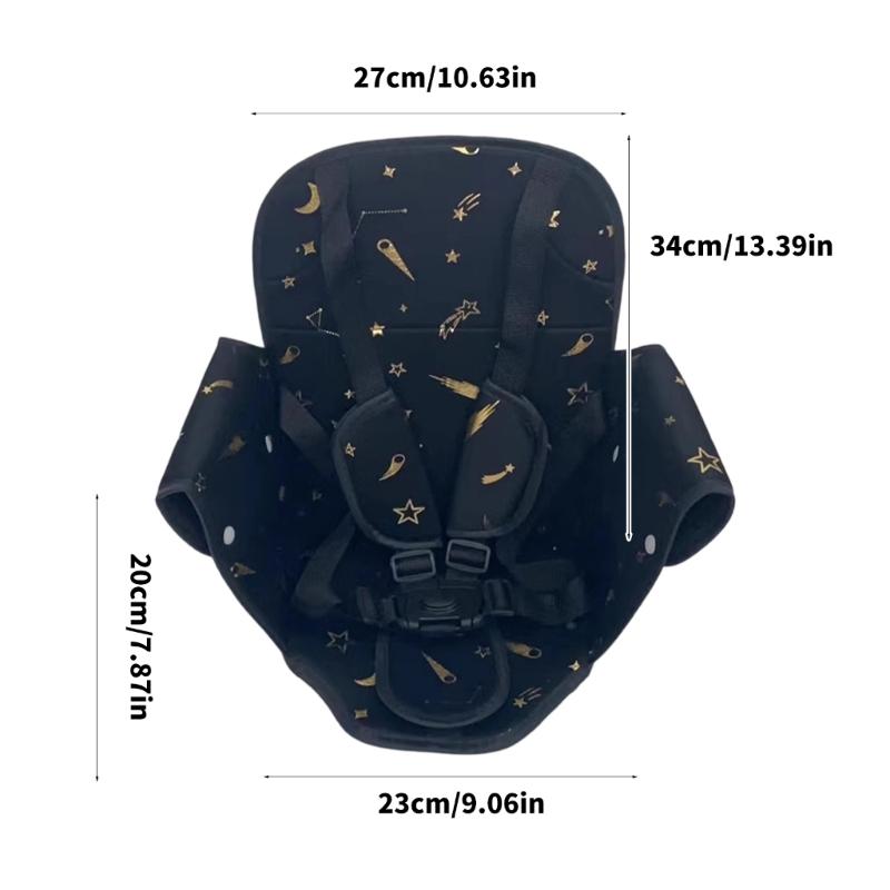 Leichte Kinderwagen-Sitzauflage für Kinder Fünf-Punkt-Sicherheitsgurt Designtes Sitzkissen für Kinderwagen und Autositz
