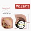 Universal Leather Trolley Case Wheels - Silent Replacement Casters for Luggage