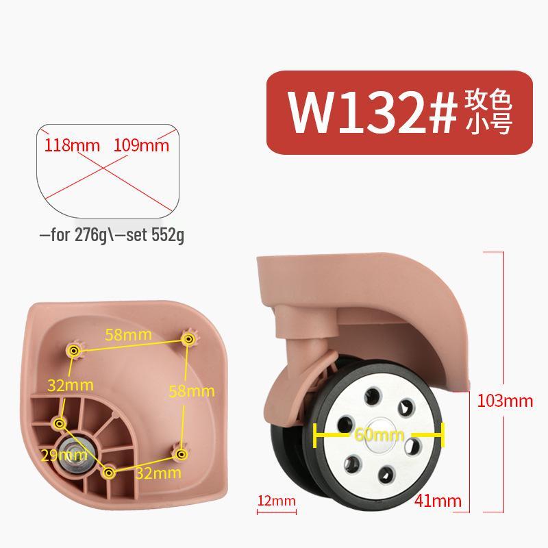 Universal Leather Trolley Case Wheels - Silent Replacement Casters for Luggage