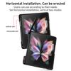 Case For Samsung Galaxy Z Fold 4 3 Cover Frame Side Pen Slot Matte Magnetic Bracket Case For Z Fold4 Fold3 5g (No Pen )