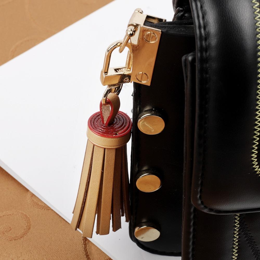 

Сумочка Легкий вес Кожаная сумочка Ремешки Подвесная сумка Кисточка Сумочка Орнамент Брелок Кулон