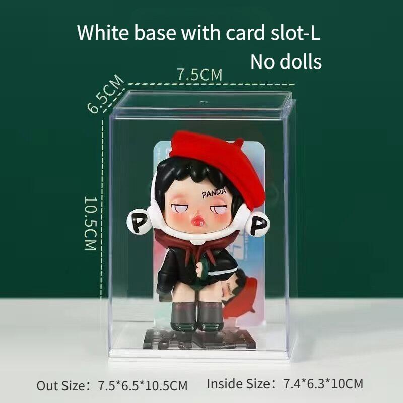 Blind Box Storage Display Stand Single Transparent Doll Handmade Dustproof Box Handmade Doll Acrylic Display Box NO Dolls