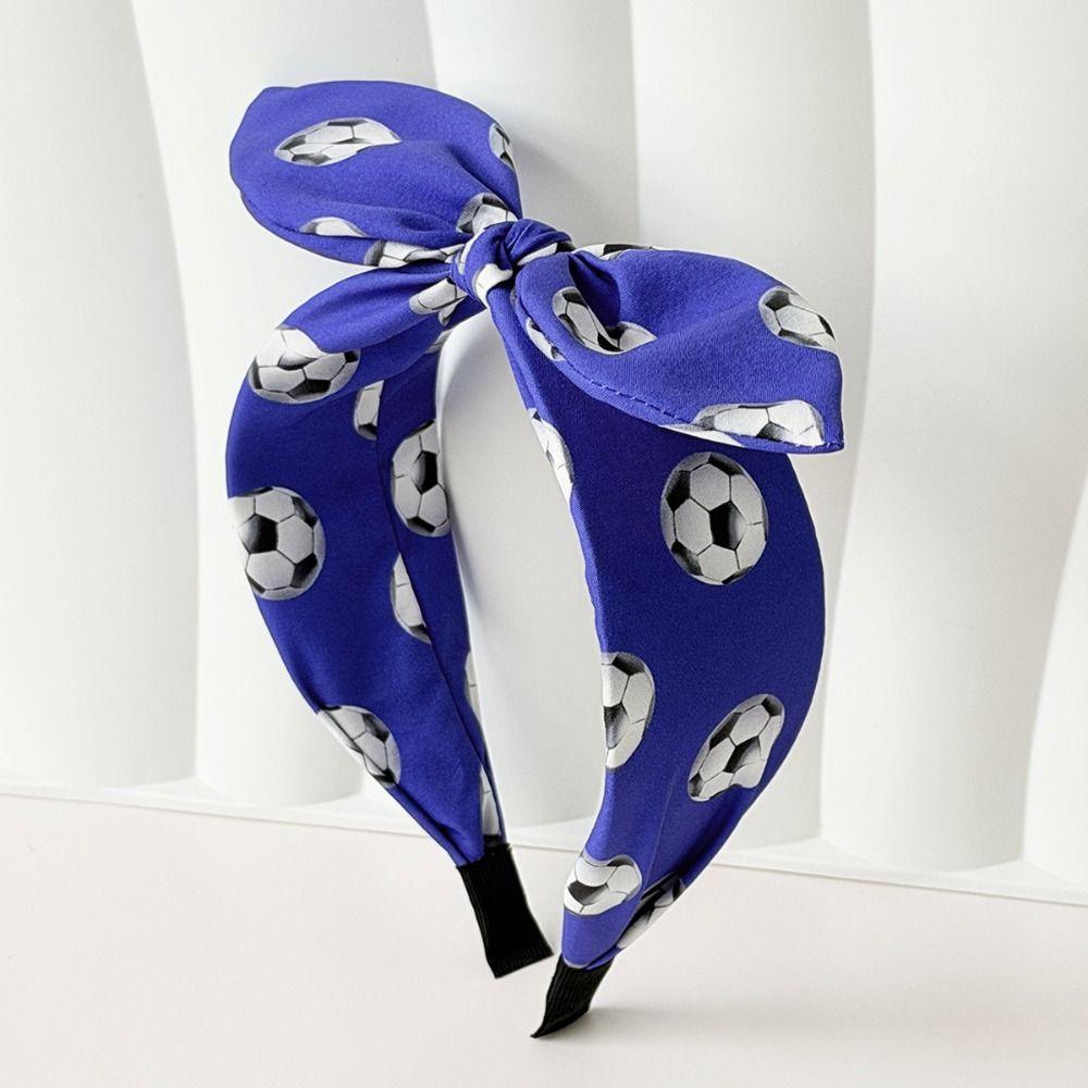 Rabbit Ear Soccer Fan Hair Band Cute Bunny Knot Headband Fan Cheering Hair Hoop  Celebration
