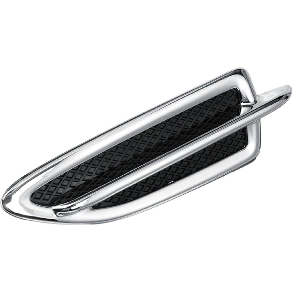 

[Replacement] 1Pc Side for Fender Chrome Emblem Moulding for Fender Trim Accessories for Ford for Escape 2013-2016 (Black Silver Left) Black silver Left
