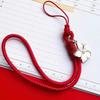 Vintage Artistic Phone Wrist Strap Charm Keychain Elegant Handwoven Flower Lanyard Anti-Drop Girl Woman Bracelet