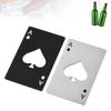 Portable Spades Bottle Opener Poker Shaped Wine Beer Black Peach A Playing Cards A Bottle Opener Hot  Stainless Steel Home Tools