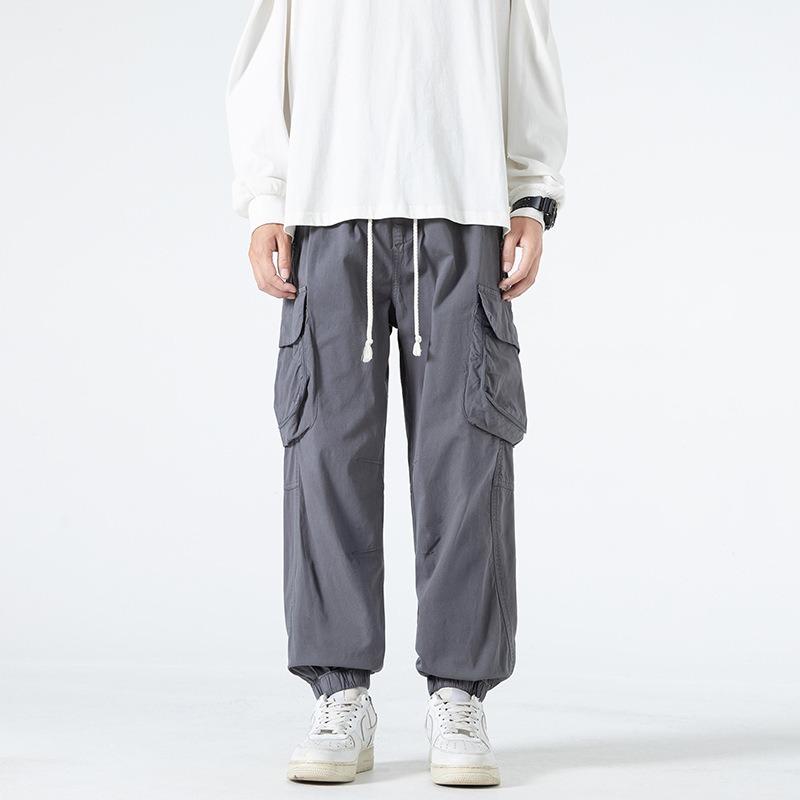 Men's Overalls Retro Loose Leggings Trendy Pants High-end Men's Casual Trousers Men's Trousers