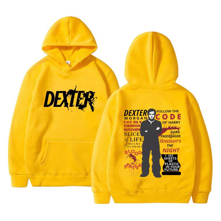 TV Play Dexter Morgan Hoodie Men Women Vintage Oversized Pullover Hoodies Male Fashion Casual Fleece Polyester Hooded Sportswear