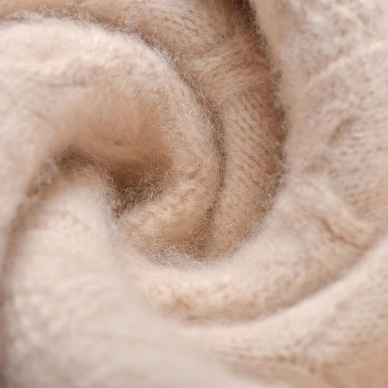 Fanzhen Women's 100% Wool Thick Turtleneck Sweater