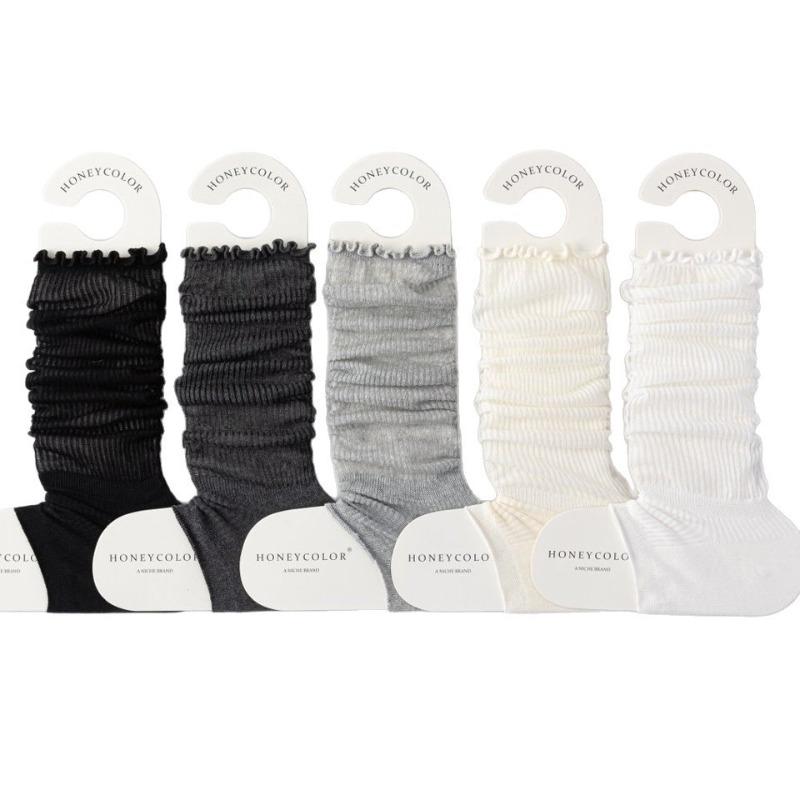 Bias-cut Ankle Socks, Pantyhose, Children's Socks, Foot-stacking Socks, Summer Lightweight Ballet-style Half-length Tube Socks
