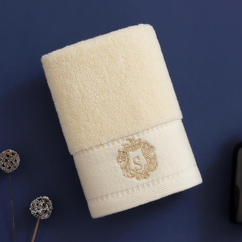 Crown Embroidered Face Towel - Soft Rectangular Bath Towel&hand Towel, Suitable for Bathrooms, Gyms, Spas, Essential for Home Use