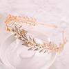 Gold Color Leaf Crown Tiara Headband For Women Bride Party Bridal Wedding Hair Accessories Jewelry Headband Crown Tiara Gift