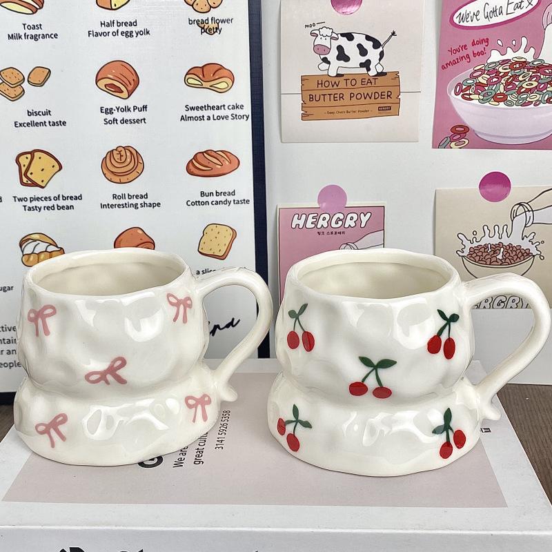 Unterglasurfarbiger Keramikbecher Souvenirbecher für Zuhause Geburtstagsgeschenk Wasserbecher Paar Kaffeetasse Persönlich