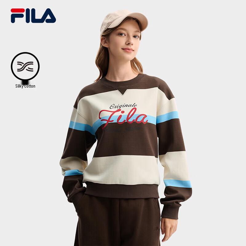 Fila Women's Striped Color-Block Pullover Sweatshirt