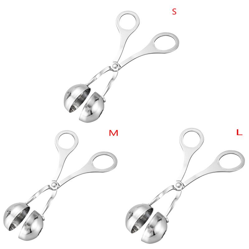 Lžíce na výrobu masových kuliček Nepřilnavý kuchyňský nástroj na vaření masa z nerezové oceli