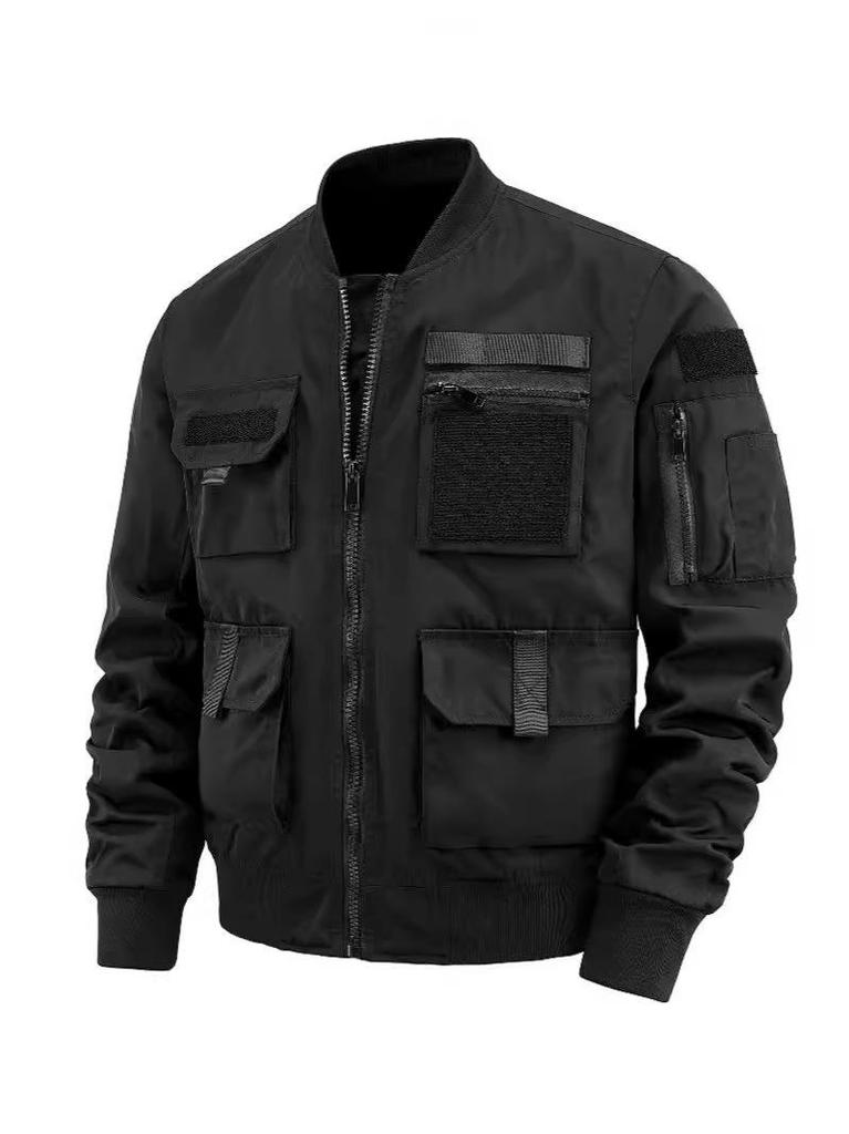 Multi-Pocket Waterproof Mountain-Style Windbreaker for Outdoor Camping