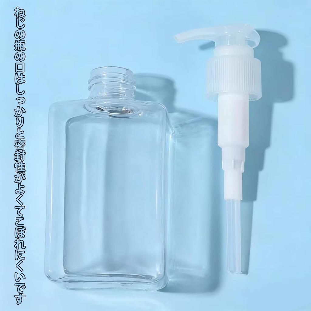 PET Refill Small Pump Type Squeeze Shampoo Cosmetic Refill 450ml Bottle, Bottle, Bottle, Container, Clear,