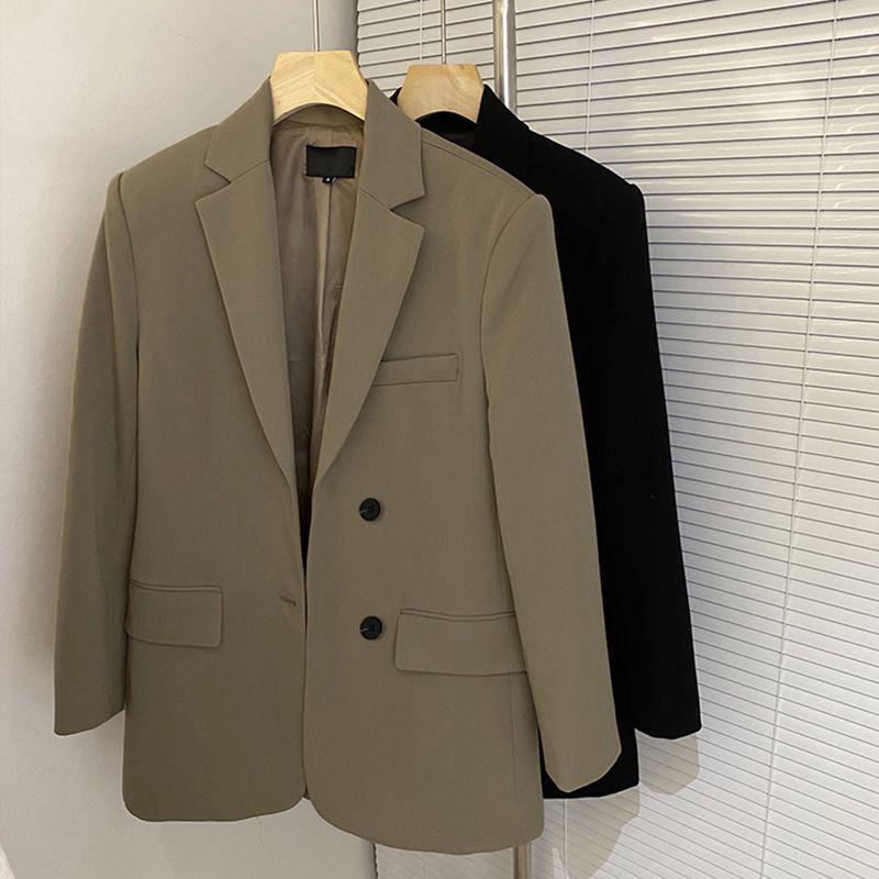 Women's Loose Korean Style Suit Jacket - Spring/Autumn High-End Streetwear Niche Design