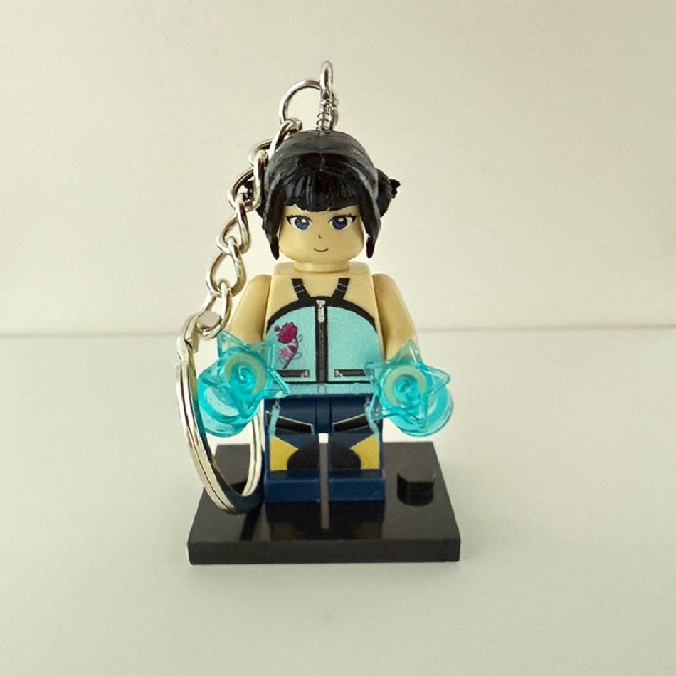 KPOP Demon Hunters Cartoon Doll Building Blocks Kawaii Mini Action Figure Head Assembly Toys Children's Educational Toy Gift