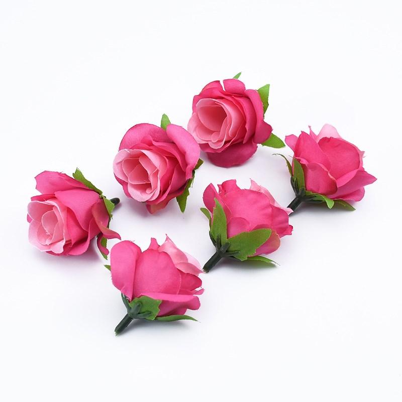 20pcs Artificial Plants Decorative Flowers Brooch Bride Wrist Diy Christmas Decorations for Home Cheap Artificial Flowers