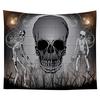 Home Decor Halloween Skull Pumpkin Tapestry Wall Tapestry Hippie Tapestry Dorm Decor Blanket 230x180cm