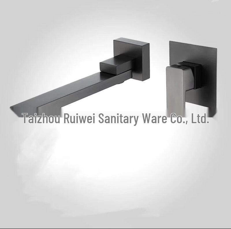 Shengbei Gunmetal Grey In-Wall Basin Mixer Faucet