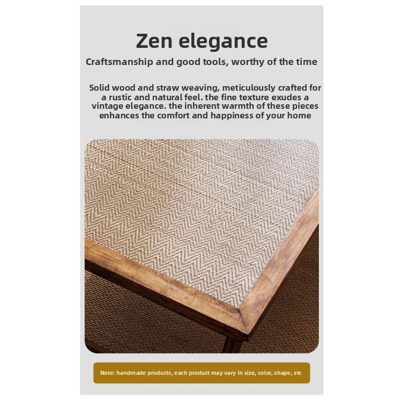 Japanese Solid Wood Folding Bay Window Tea Table Small Zen Coffee Table for Home Living Room Tatami Mat Portable