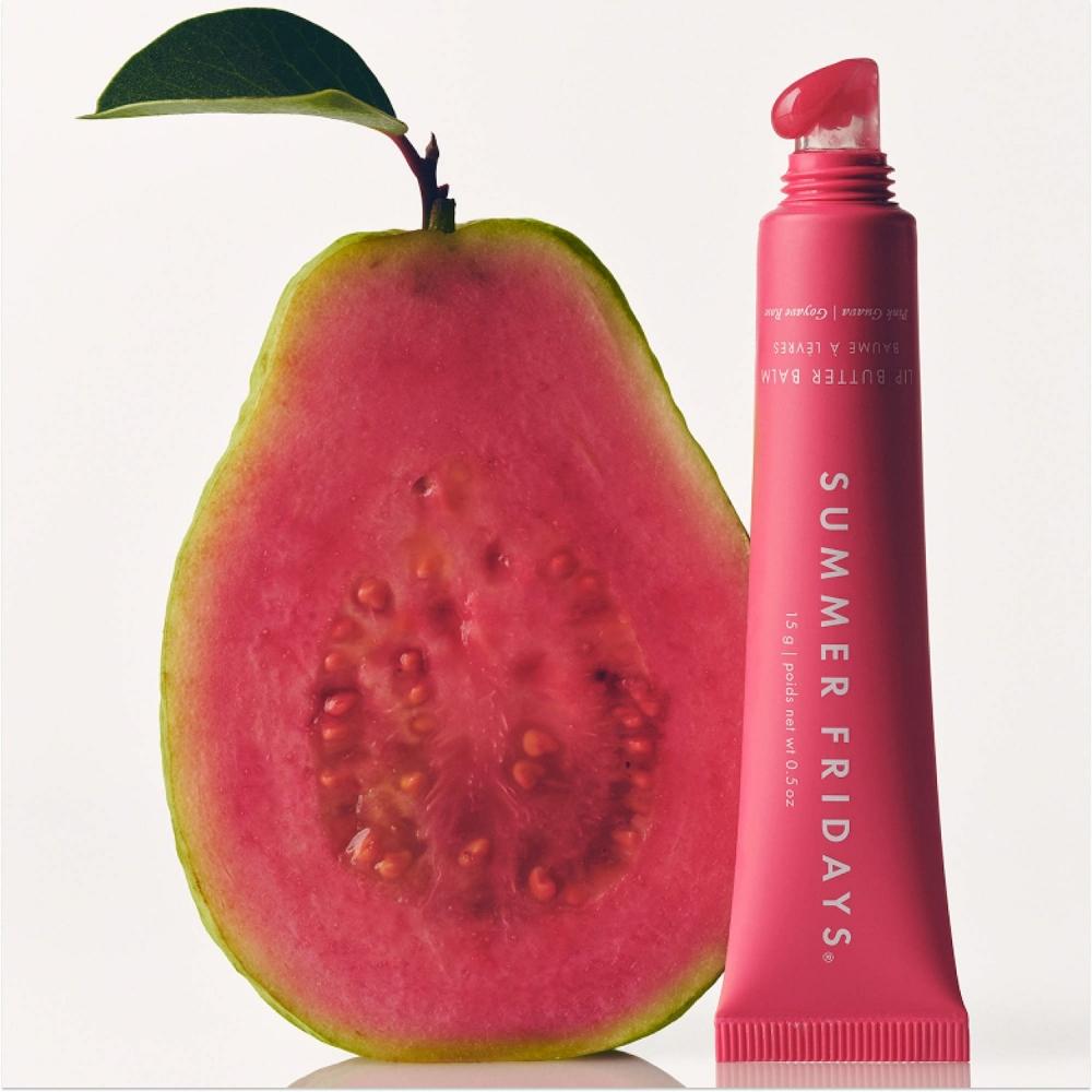Summer Fridays Lip Butter Balm Treatment For Hydration + NourishinG Shine 0.5 Oz 15 G Pink Guava