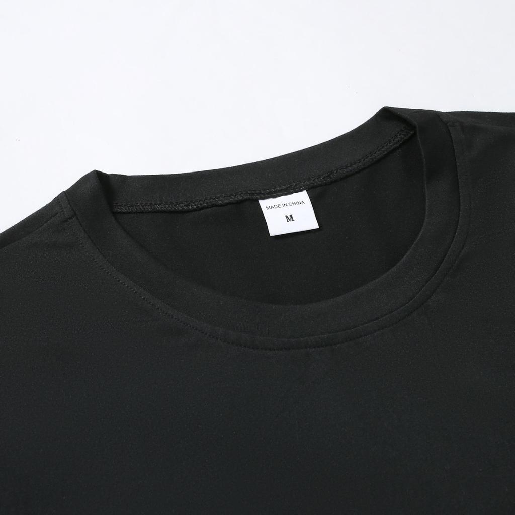 Men's Summer Casual Round Neck Short Sleeve Color Matching Pullover T-shirt Top