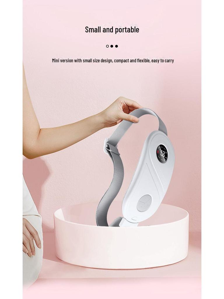 Rechargeable Electric Heating Uterus Massage Belt for Menstrual Relief