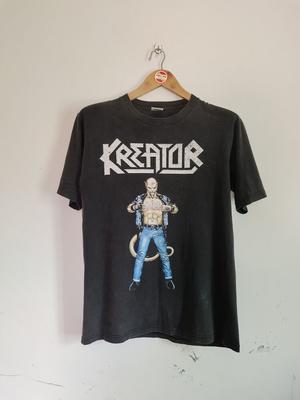 Rare Vintage Kreator "Strašná istota" 2Side Thrash Metal Speed ​​Metal Unisex tričko