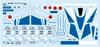PLATZ Japan Air Force Blue Impulse 2023 Matsushima Base 10th Anniversary Decal Included Plastic Model 1/100 Self-Defense T-4 BLU-2023SP