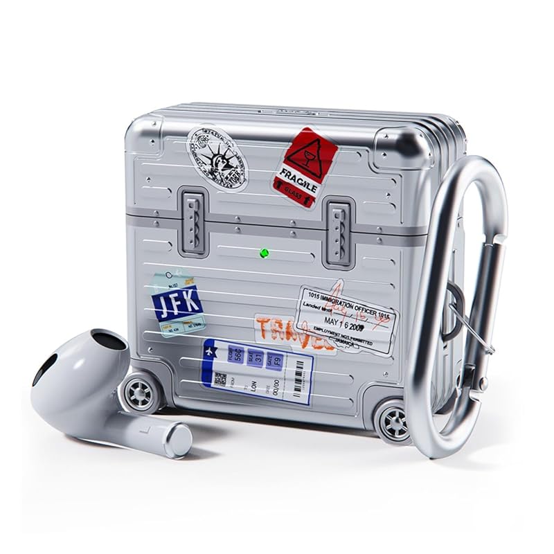 

miak AirPods 4 case 4th generation case carry case [ Shockproof double structure polycarbonate TPU deco sticker With carabiner Wireless charging]