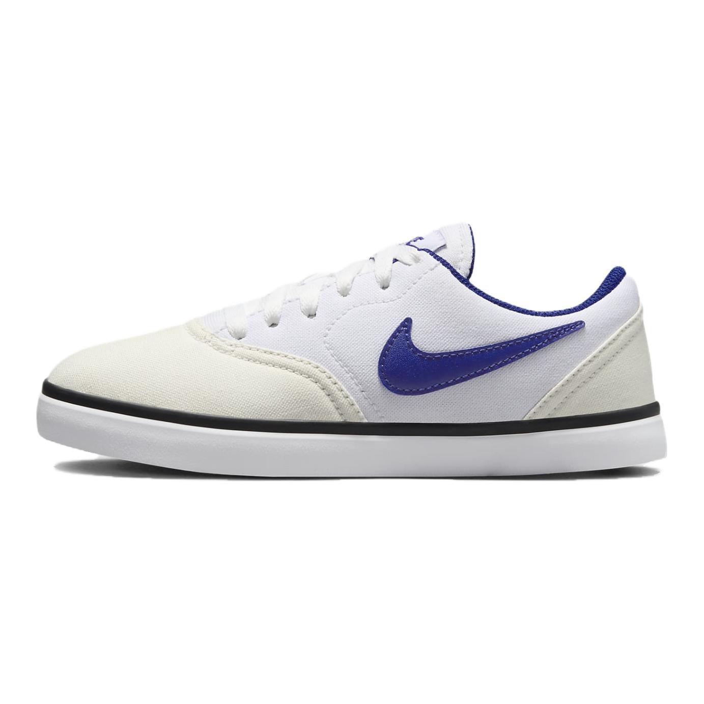 (GS) Nike SB Check Canvas Summit White Royal Blue Kids 905373-102 EU 38.5