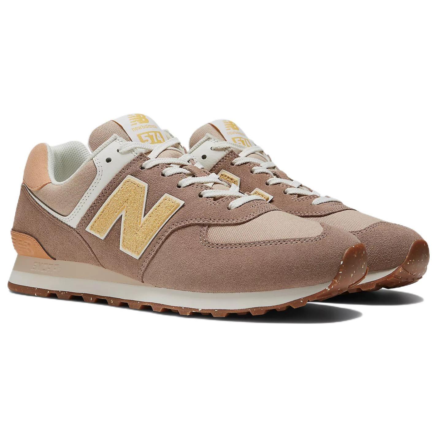New Balance 574 Светло-коричневые мягко-желтые мужские кроссовки ML574RB2 39.5 — фото 3