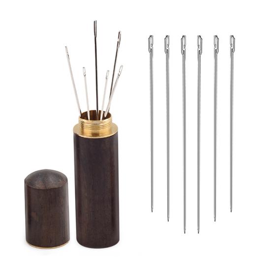 Hand Sewing Needles Large Eye Steel Needles with Storage Case Easy Threading Needles Gift for Elderly Sewing Lovers