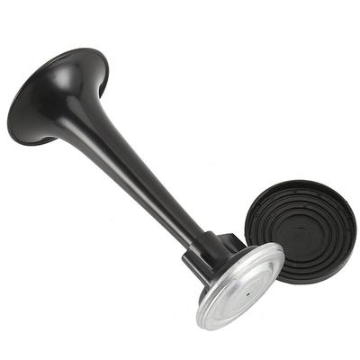 2Pcs Black Air Horn Dual Trumpet Air Pump Air Horn Pipe Car Truck Train Boat