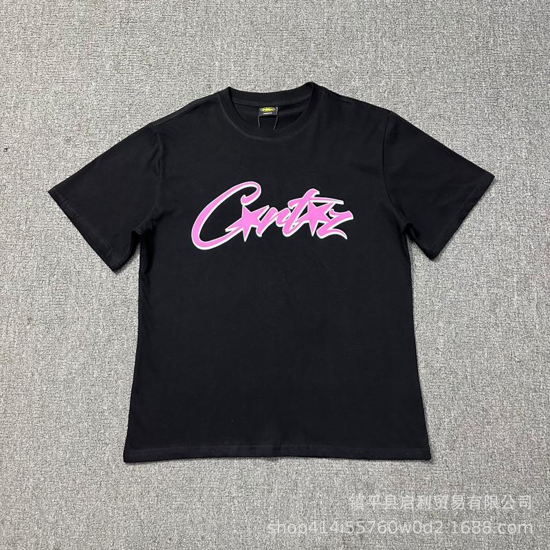 New High Street Corteiz Alcatraz Fun Letter Print Men's and Women's Casual Short Sleeve T-Shirt