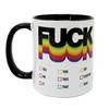 Mug - Fuck - White - Ceramic - 320 Ml - 9.5 Cm