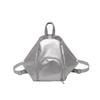 Borsa a tracolla casual da donna, di grandi dimensioni, a forma di raviolo, tinta unita, per donna