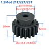 Spur Gear pinion 1.5M 21T 22T 23Teeth Mod 1.5 Width 12mm Bore 6-12mm Teeth 45# steel major gear cnc gear rack transmission RC