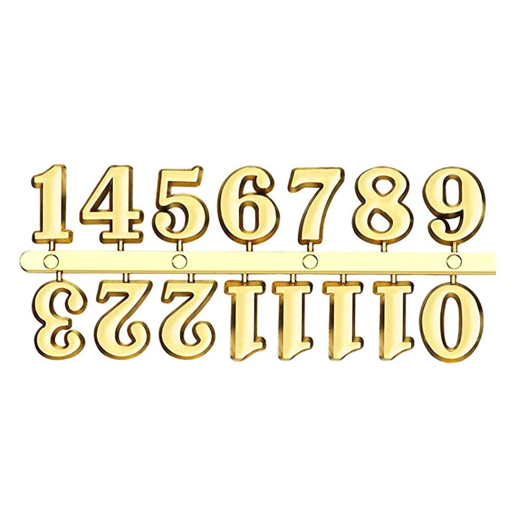 Wall Clock Clock Numerals Parts Accessories DIY Silver Black Clock Numbers Gold Replacement Parts Wall Clocks Quartz Needle