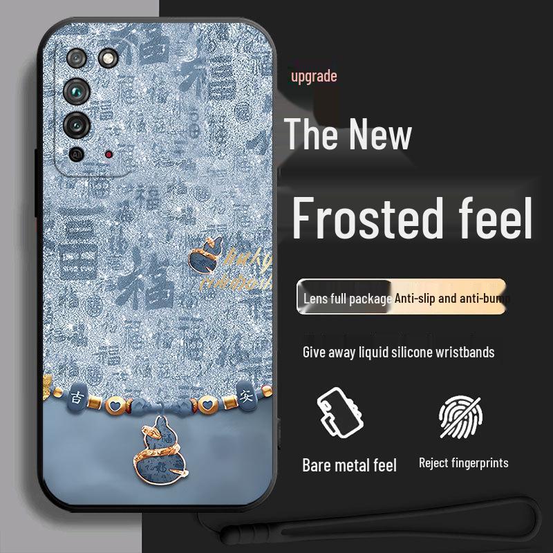 Honor X10 Anti-Fall Silicone Phone Case: Creative Cartoon Design, Soft and Durable.