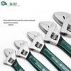 SATA Adjustable Carbon Steel Wrench with Plastic Handle (Models 47249, 47250, 47252)