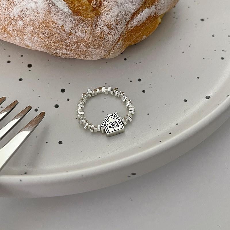 Exquisite Heart Ring For Women Adjustable Open Design Trendy Korean Style Fashion Jewelry