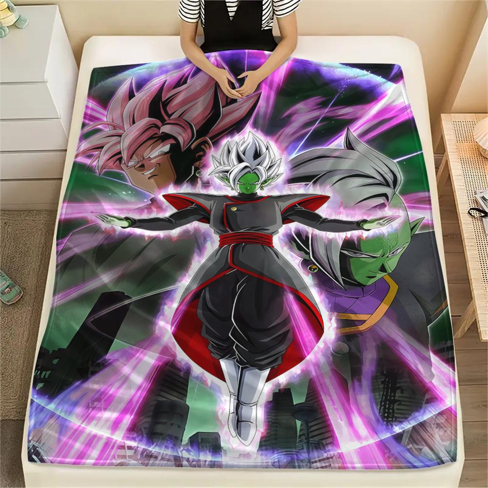 

Zamasu Print Flannel Blanket, Soft Warm for Bedrooms Sofas Beds, Perfect for Travel Picnic Chair -HE34 75x90cm
