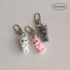 Cute mini fluffy cat keychain