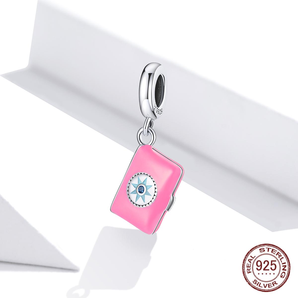 

925 стерлингового серебра Love Diary Star Metal Charm Fit Original Silver Bracelet girls DIY Ювелирные изделия из серебряных бусин