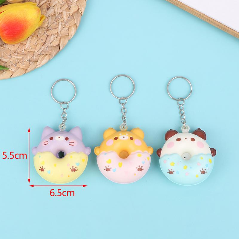 Donut Vent Pendant Slow Rebound Decompression Vent Toy Pendant Keychain Toys